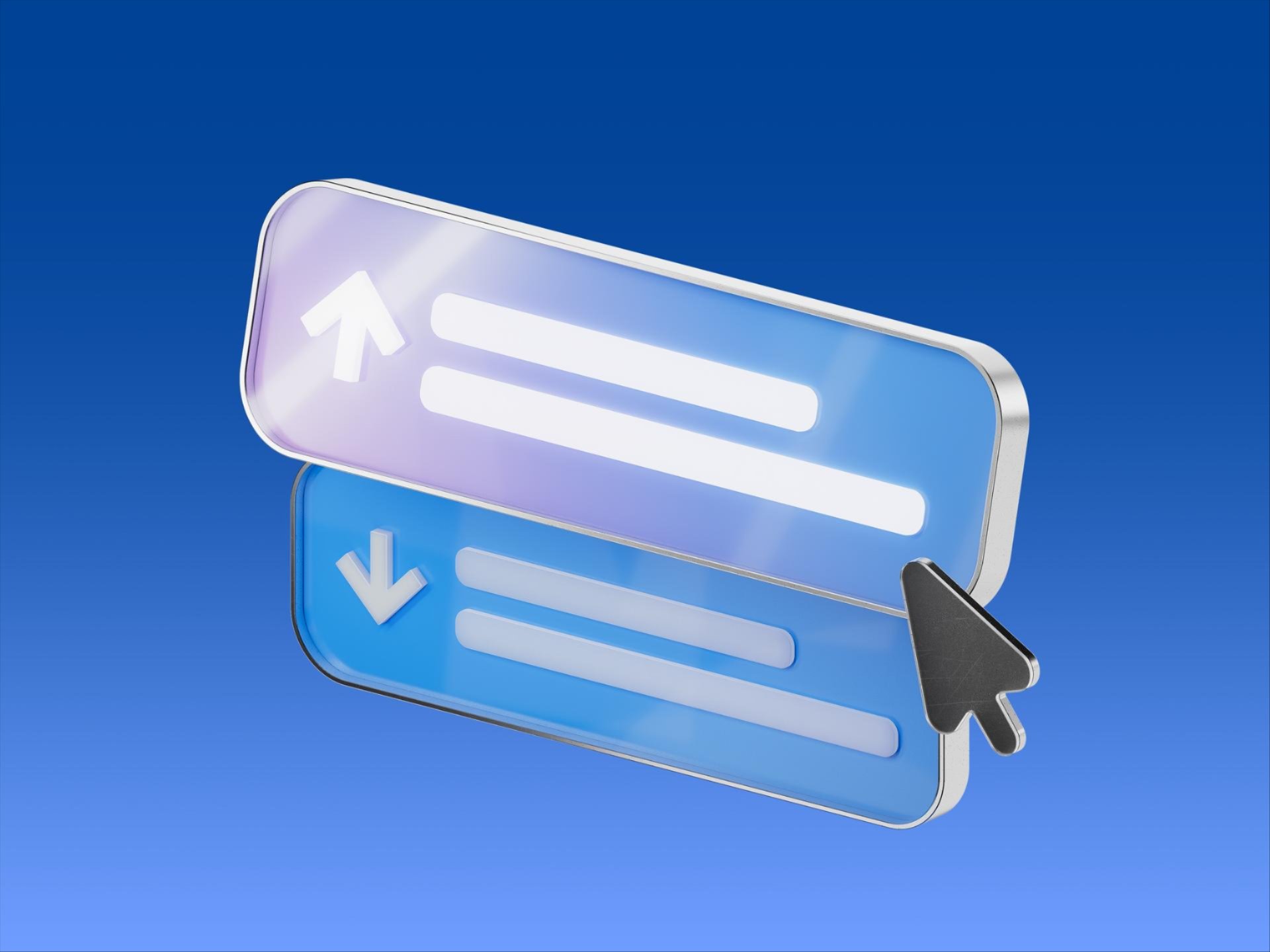 Interactive AI Search Interface Buttons for SEO Interactivity of search interface buttons illustrating AI and traditional search challenges.