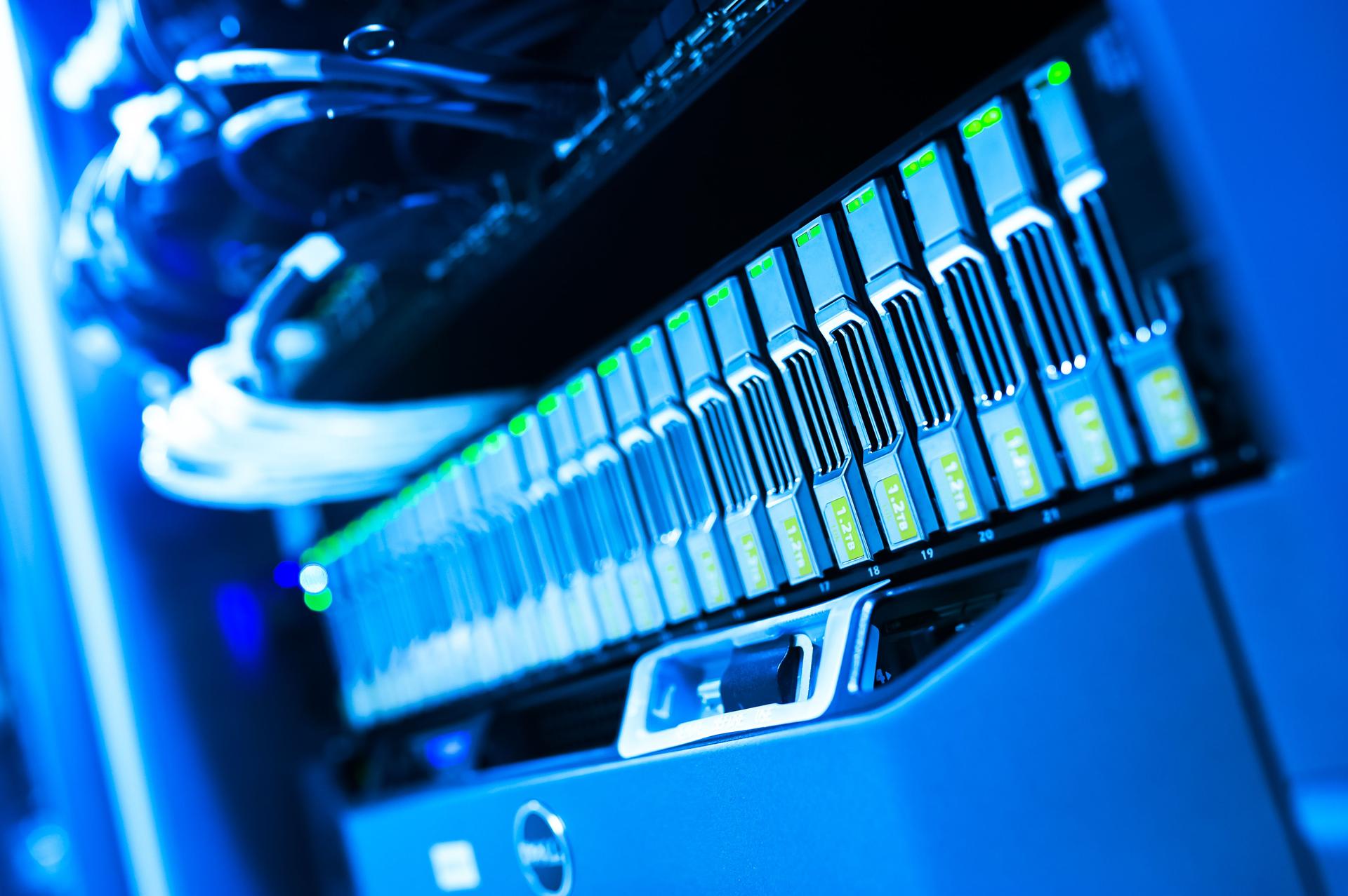 Server infrastructure representing the technical foundations behind trusted AGI development