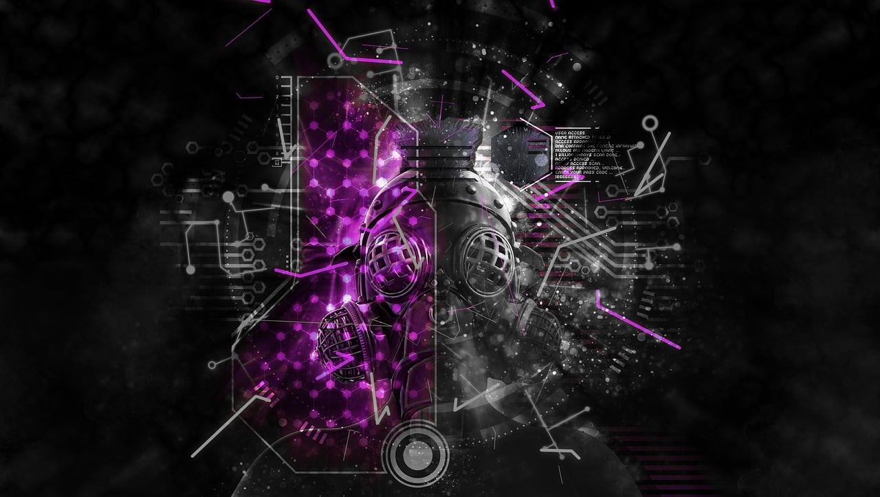 Stylized graphic of a gas mask symbolizing AI security challenges and breaches by AI agents.