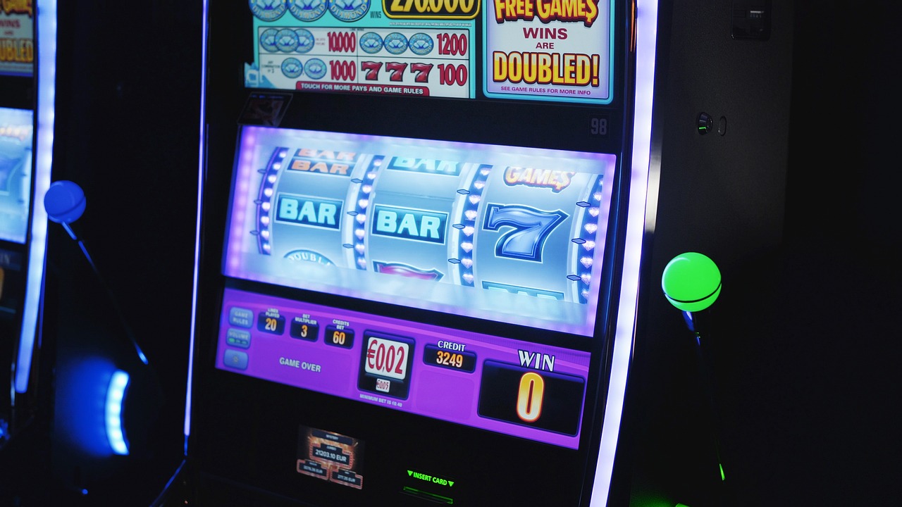 Slot machine reels symbolize the modeled AI inference jackpot and its unproven revenue projections.