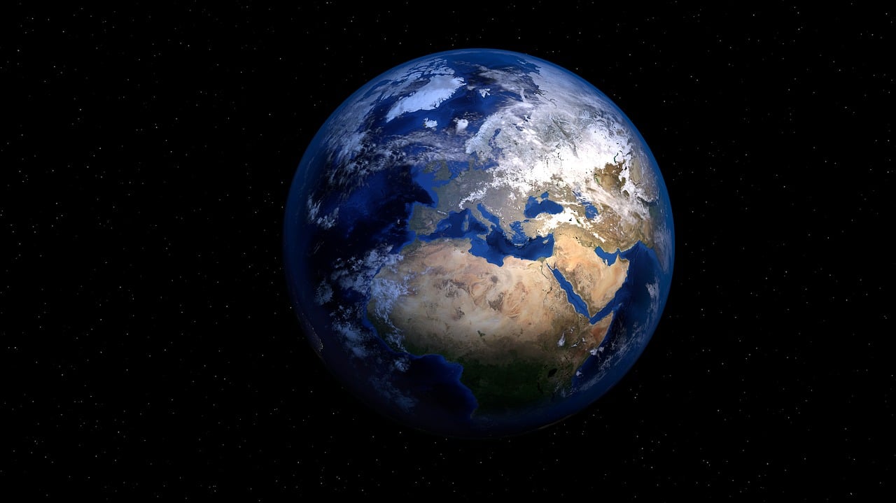 Earth seen from orbit, highlighting the setting for Google's proposed orbital AI data centers.