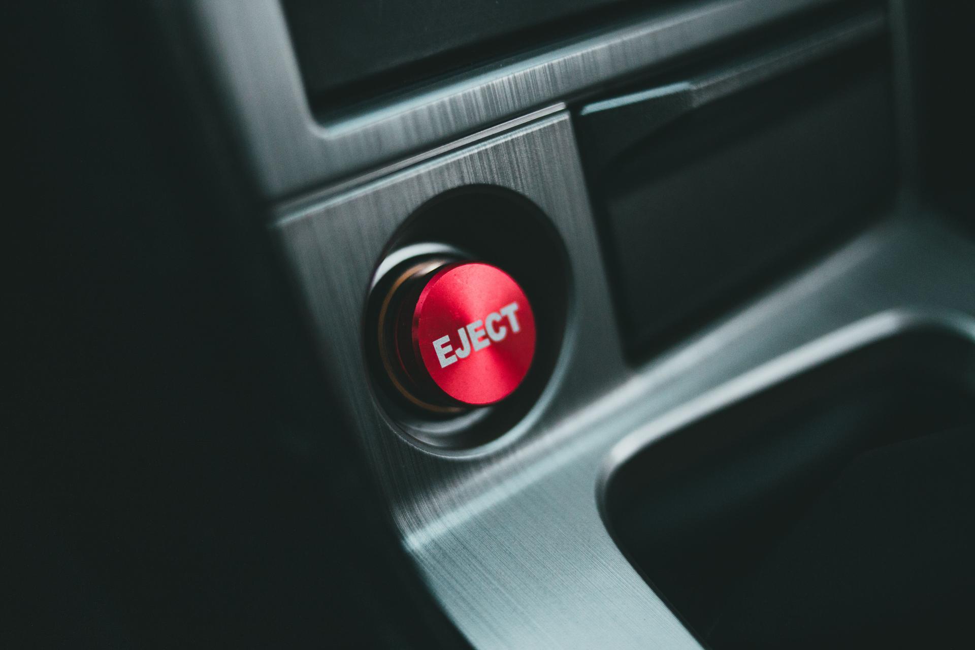 Emergency Brake for Frontier AI Systems Red eject button symbolizing an emergency shutdown brake for frontier AI systems
