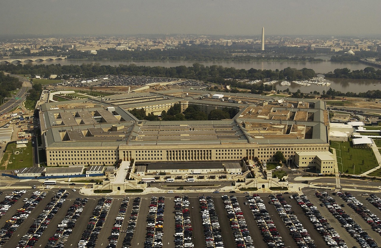 Aerial view of the Pentagon, highlighting its role amid the recent cybersecurity breach.