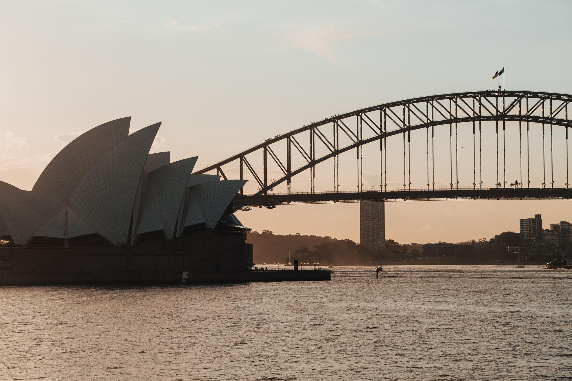 Sydney Skyline Amid OpenAI Health Data Breach Sydney skyline at sunset amidst discussions of OpenAI hacking government health data
